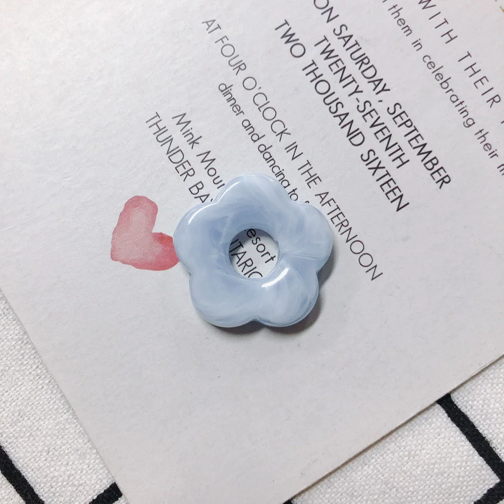 Wholesale Resin And Plastic Flower Earrings Accessories With Environmental Protection Treatment For Diy Jewelry - Image 14