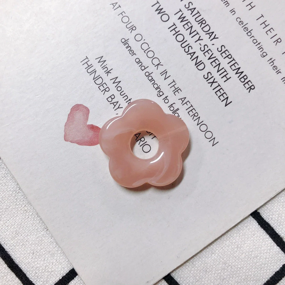 Wholesale Resin And Plastic Flower Earrings Accessories With Environmental Protection Treatment For Diy Jewelry - Image 15