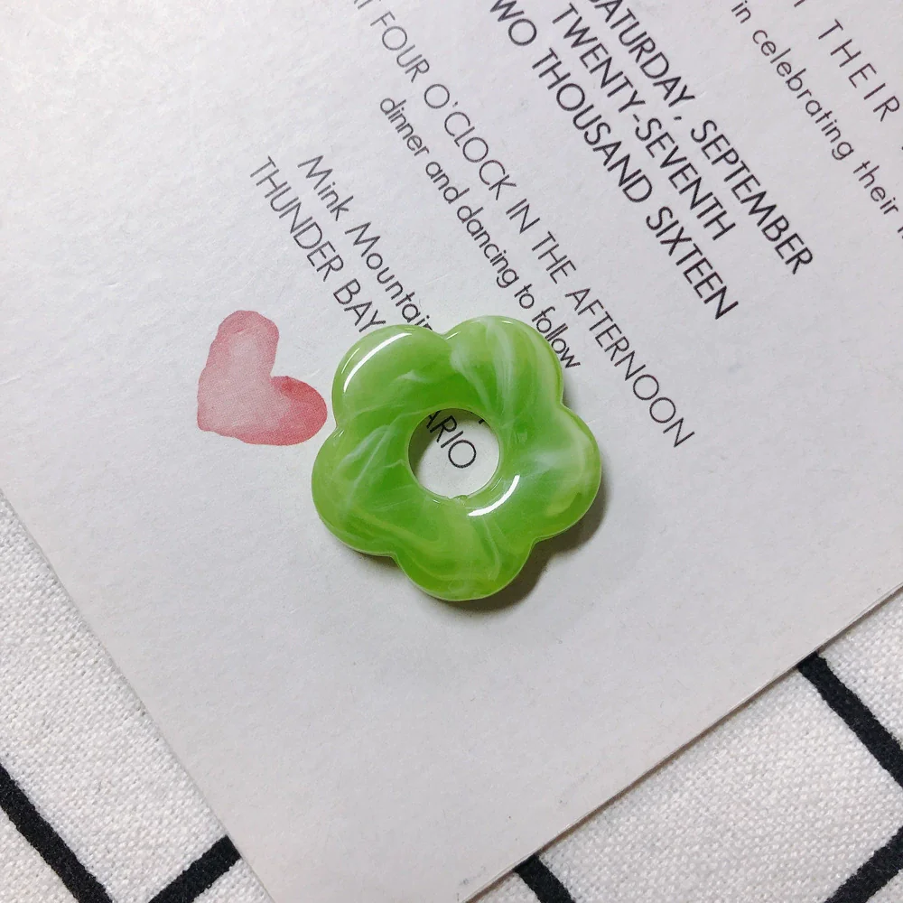 Wholesale Resin And Plastic Flower Earrings Accessories With Environmental Protection Treatment For Diy Jewelry - Image 18