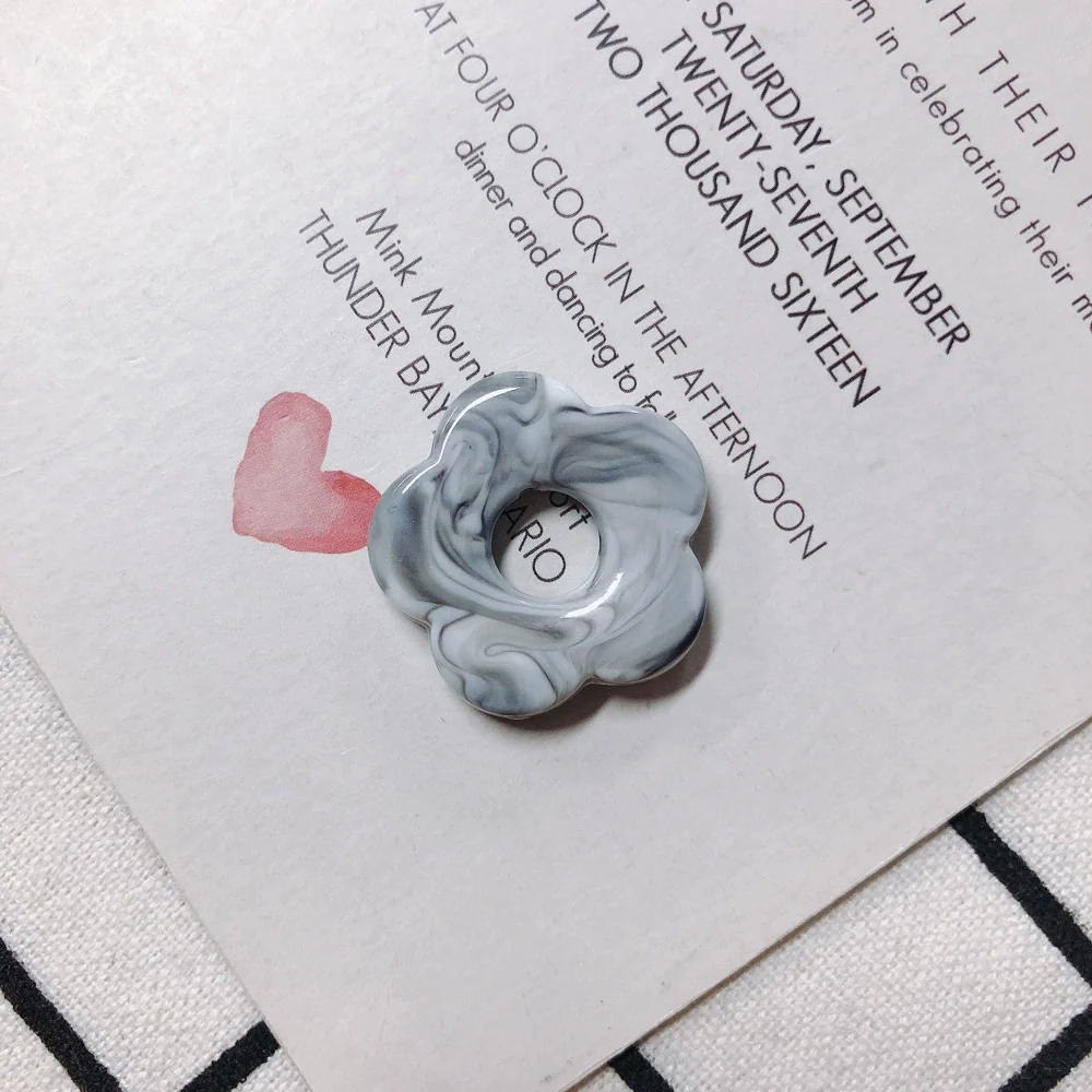 Wholesale Resin And Plastic Flower Earrings Accessories With Environmental Protection Treatment For Diy Jewelry - Image 19