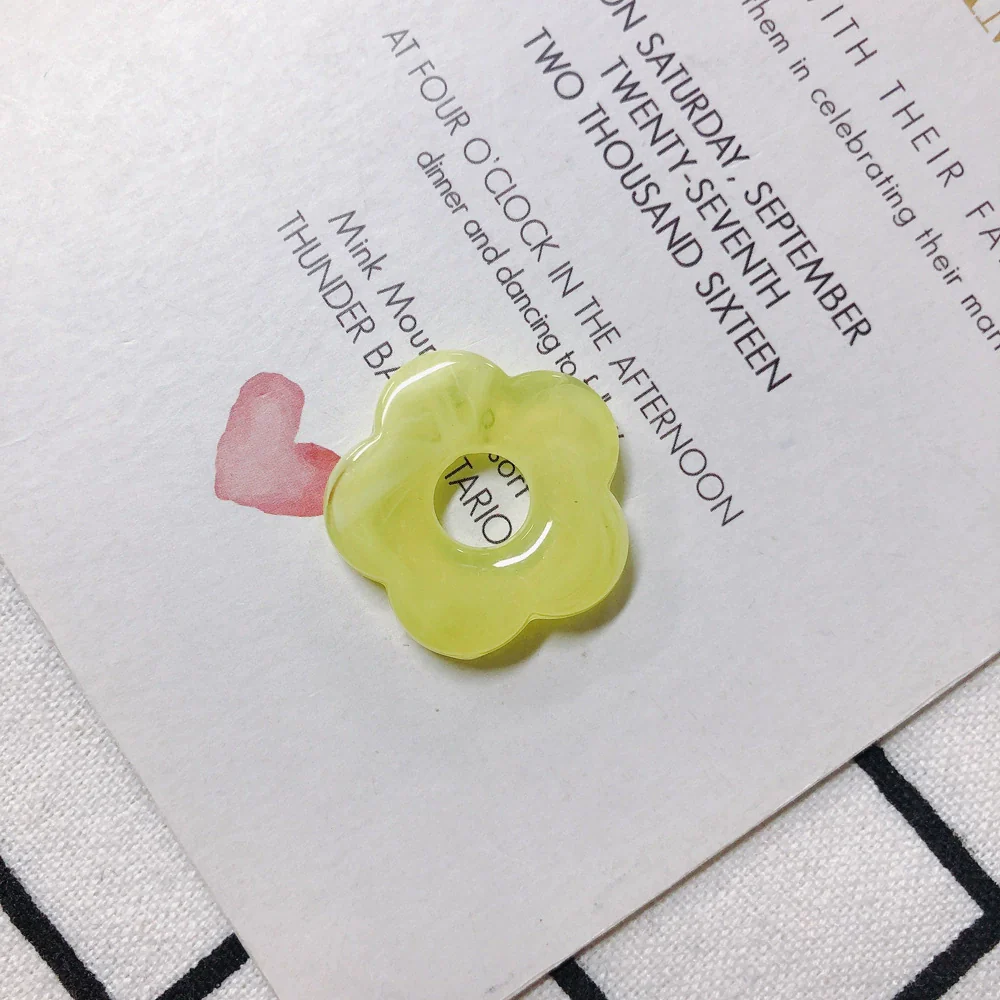 Wholesale Resin And Plastic Flower Earrings Accessories With Environmental Protection Treatment For Diy Jewelry - Image 20