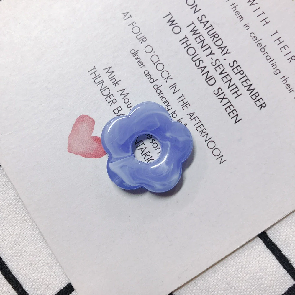 Wholesale Resin And Plastic Flower Earrings Accessories With Environmental Protection Treatment For Diy Jewelry - Image 22