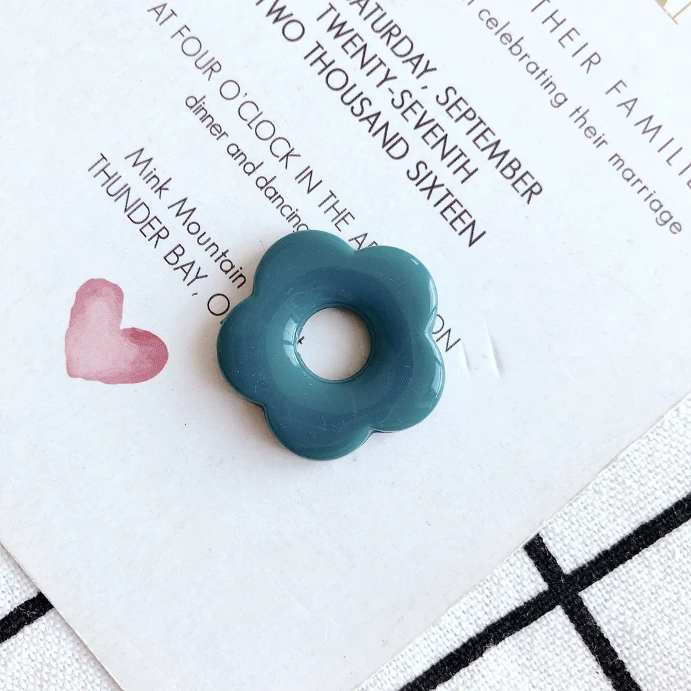 Wholesale Resin And Plastic Flower Earrings Accessories With Environmental Protection Treatment For Diy Jewelry - Image 23