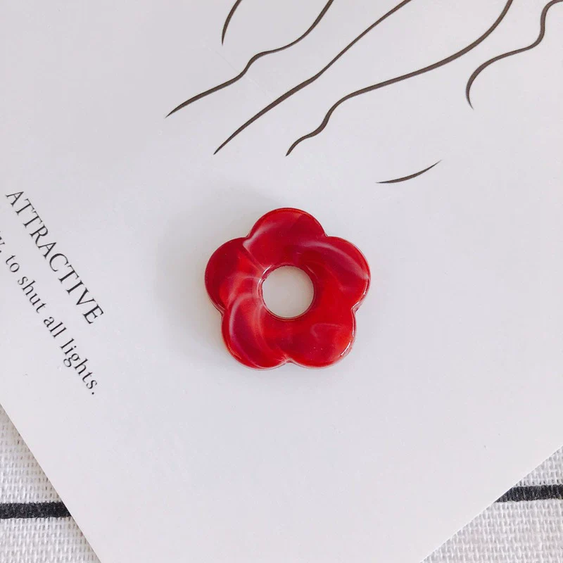 Wholesale Resin And Plastic Flower Earrings Accessories With Environmental Protection Treatment For Diy Jewelry - Image 25
