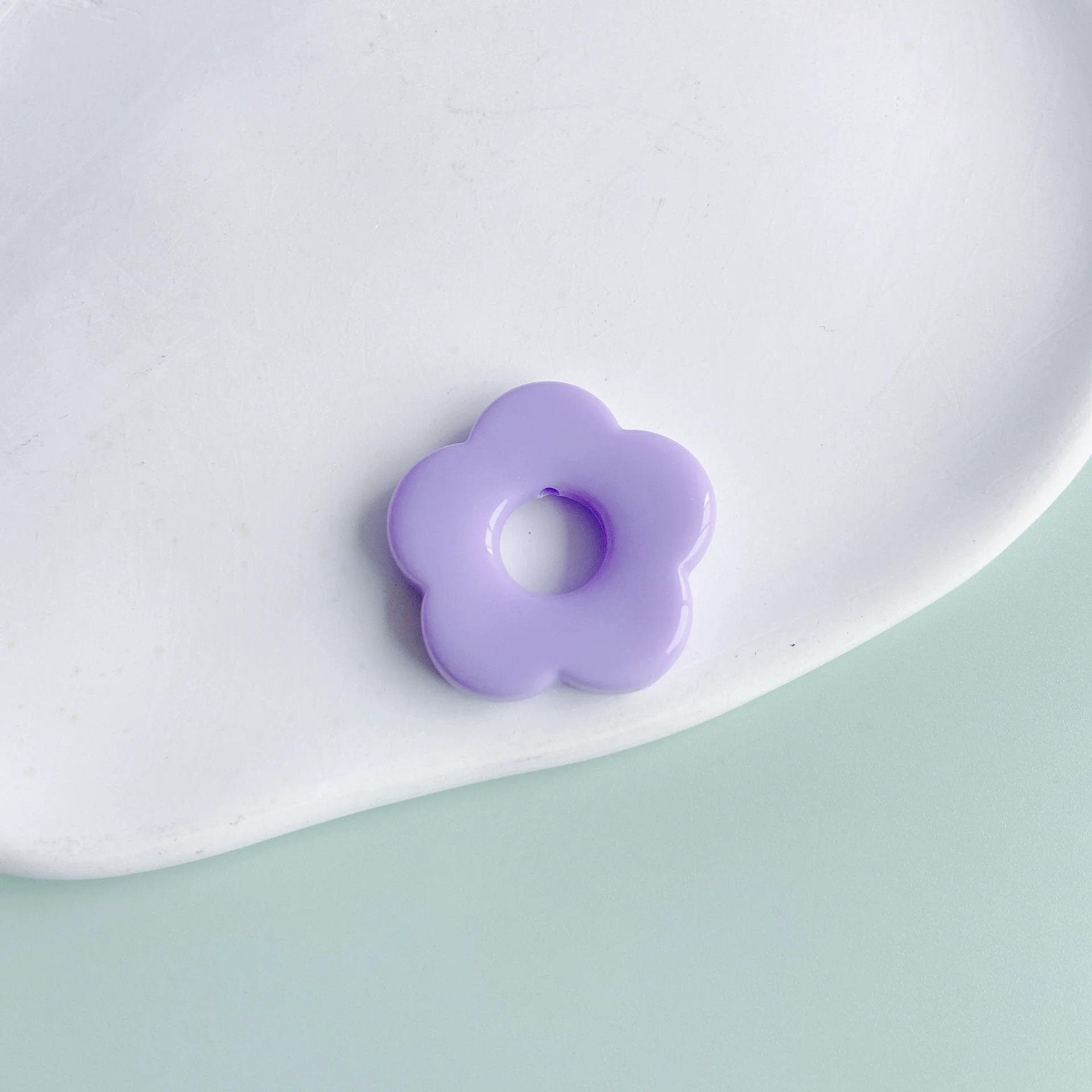 Wholesale Resin And Plastic Flower Earrings Accessories With Environmental Protection Treatment For Diy Jewelry - Image 31