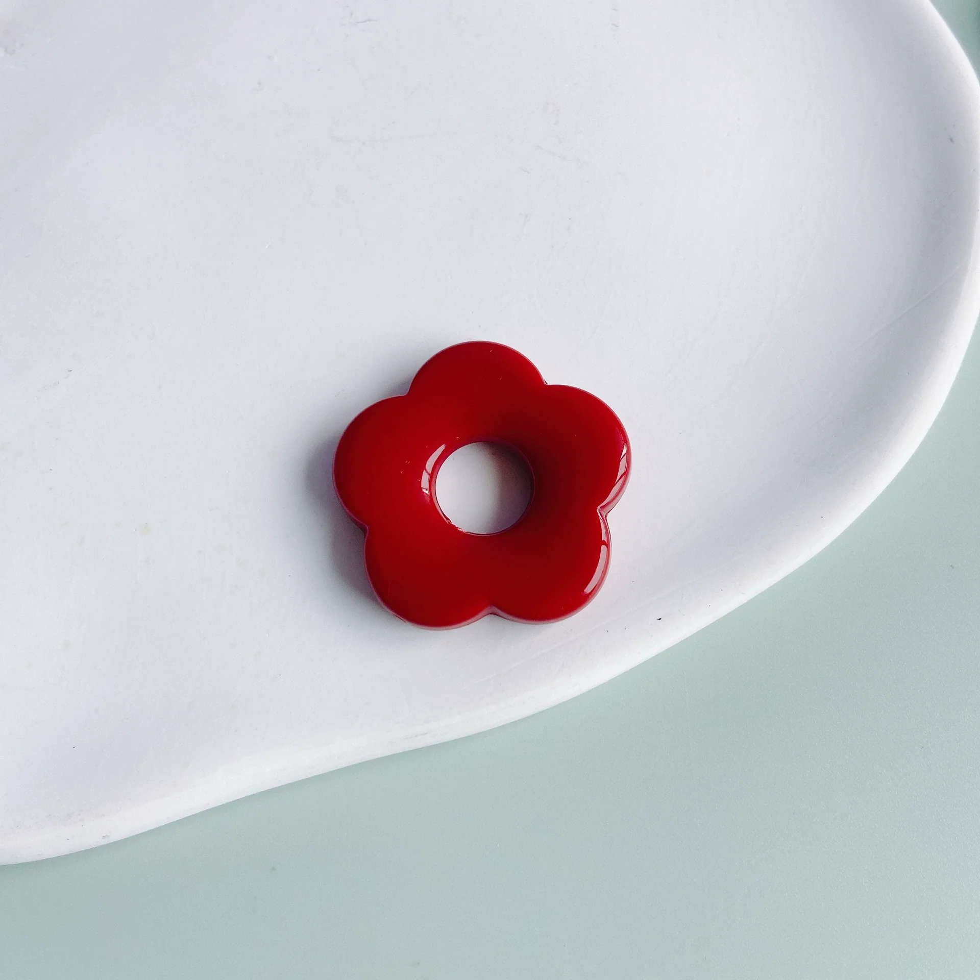 Wholesale Resin And Plastic Flower Earrings Accessories With Environmental Protection Treatment For Diy Jewelry - Image 37