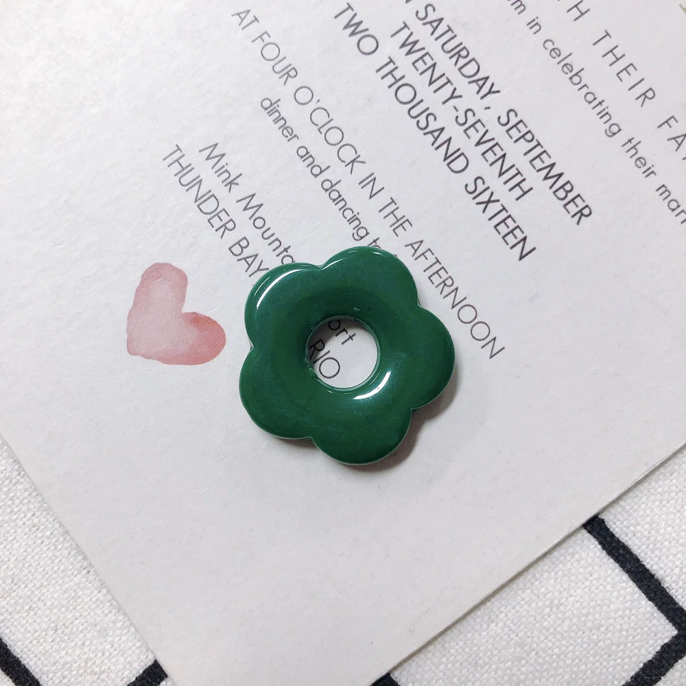 Wholesale Resin And Plastic Flower Earrings Accessories With Environmental Protection Treatment For Diy Jewelry - Image 5