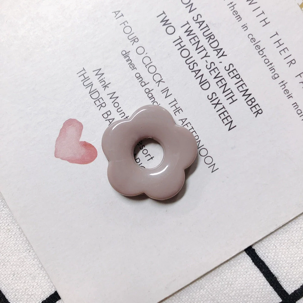 Wholesale Resin And Plastic Flower Earrings Accessories With Environmental Protection Treatment For Diy Jewelry - Image 6