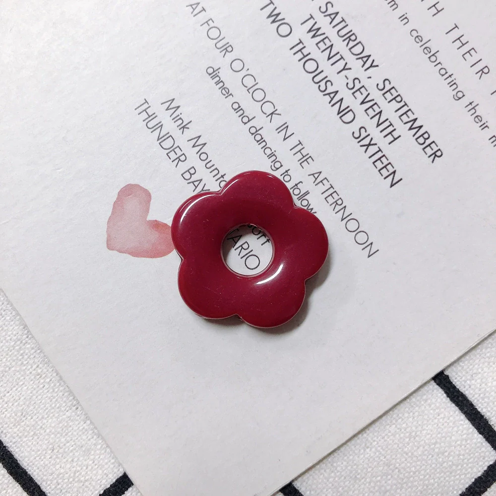 Wholesale Resin And Plastic Flower Earrings Accessories With Environmental Protection Treatment For Diy Jewelry - Image 7