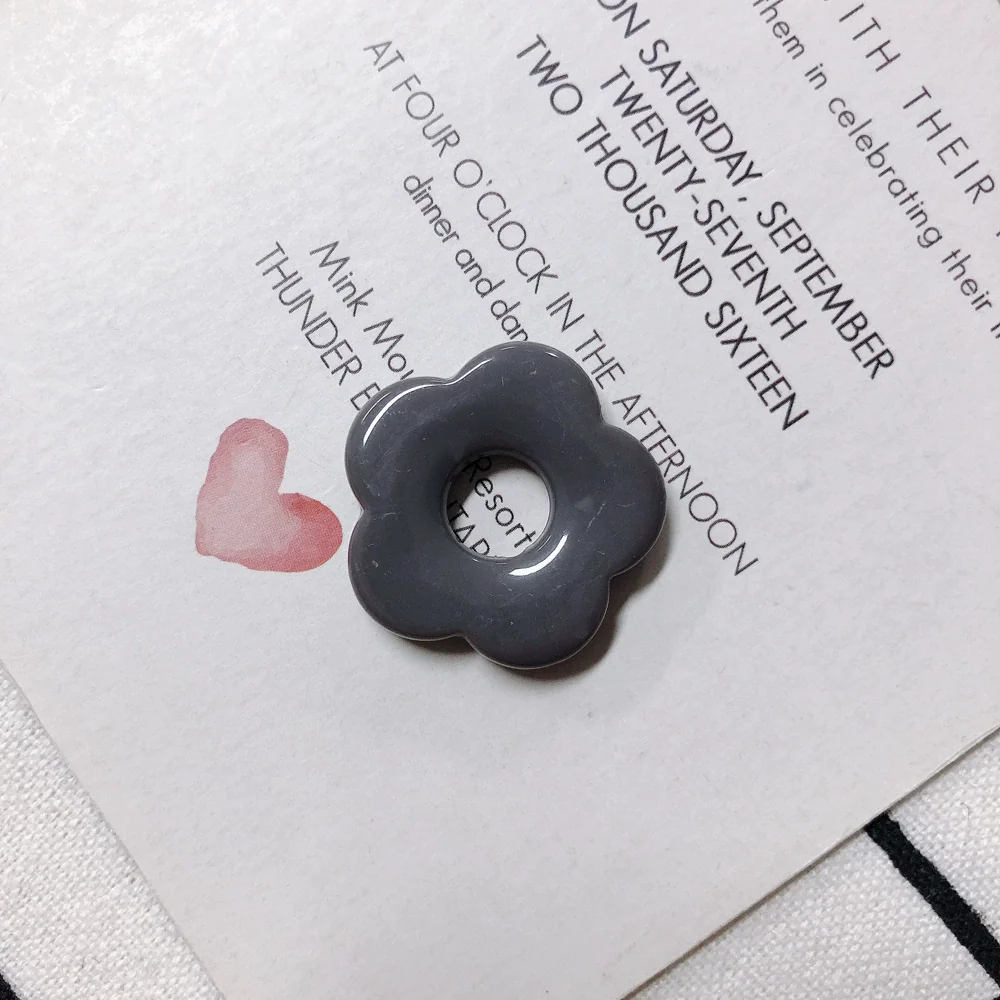 Wholesale Resin And Plastic Flower Earrings Accessories With Environmental Protection Treatment For Diy Jewelry - Image 9