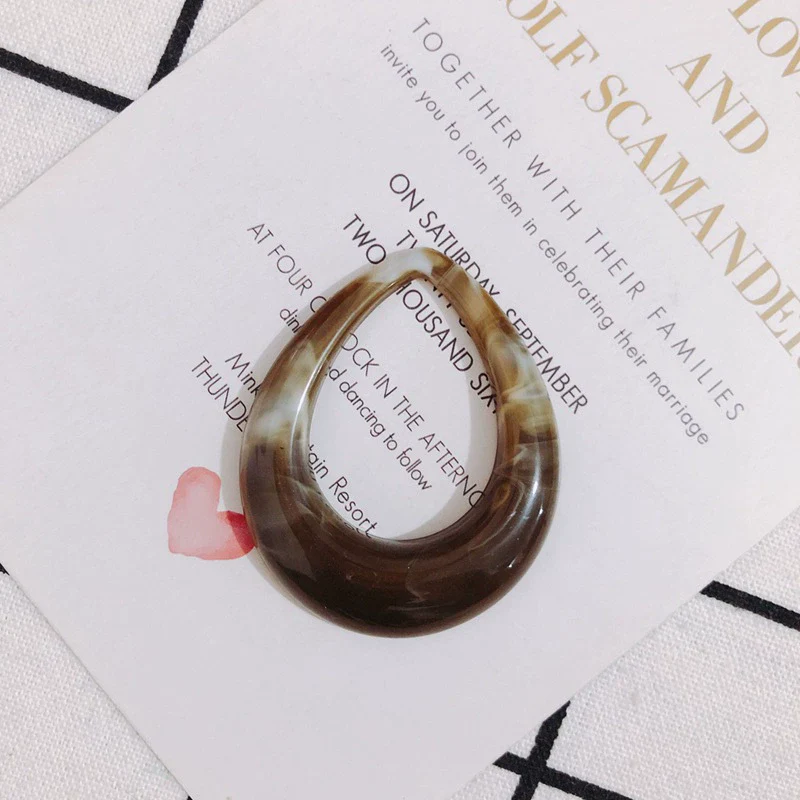 Wholesale Resin And Plastic Hollow Water Drop Earrings Pendant Jewelry Accessories - Image 10