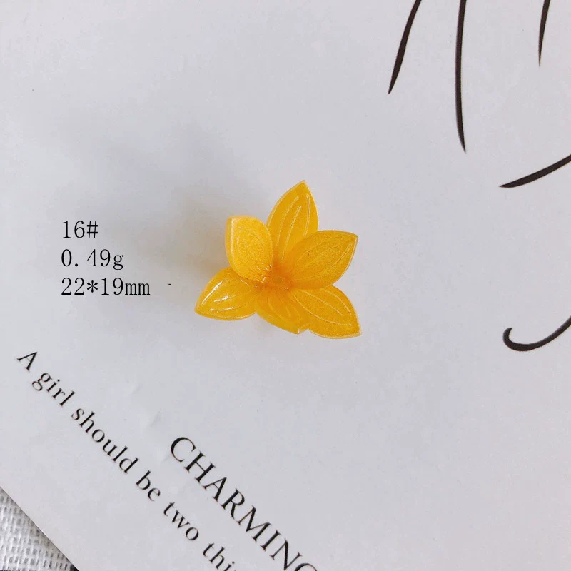 Wholesale Resin Jewelry Accessories With Simulation Flower Petals And Leaves For Diy Earrings Environmentally Protected - Image 21