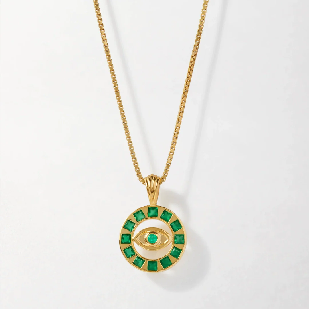 Wholesale Retro Crossbone Lock Pendant Necklace Electroplated 18K Gold Color Retention Stainless Steel Copper Unisex
