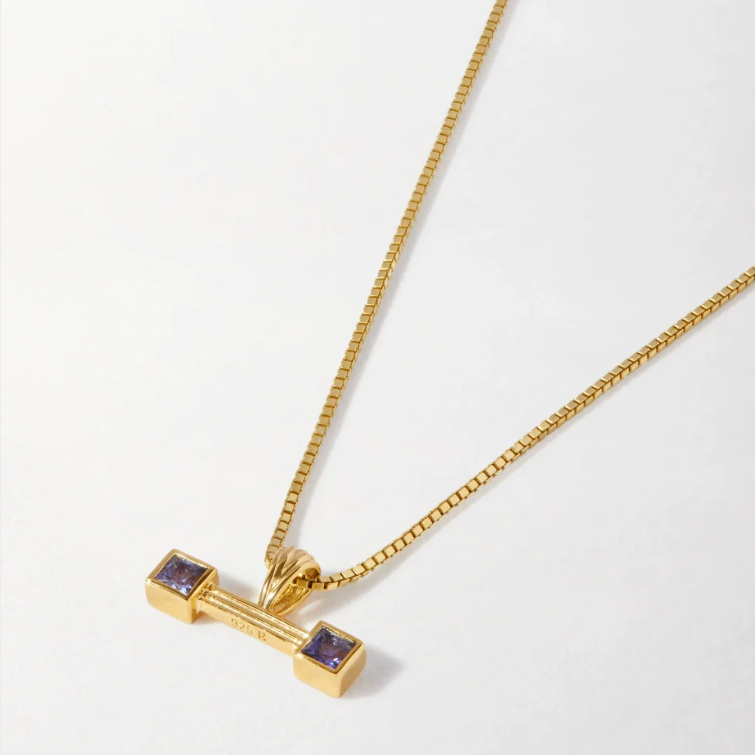 Wholesale Retro Crossbone Lock Pendant Necklace Electroplated 18K Gold Color Retention Stainless Steel Copper Unisex - Image 7