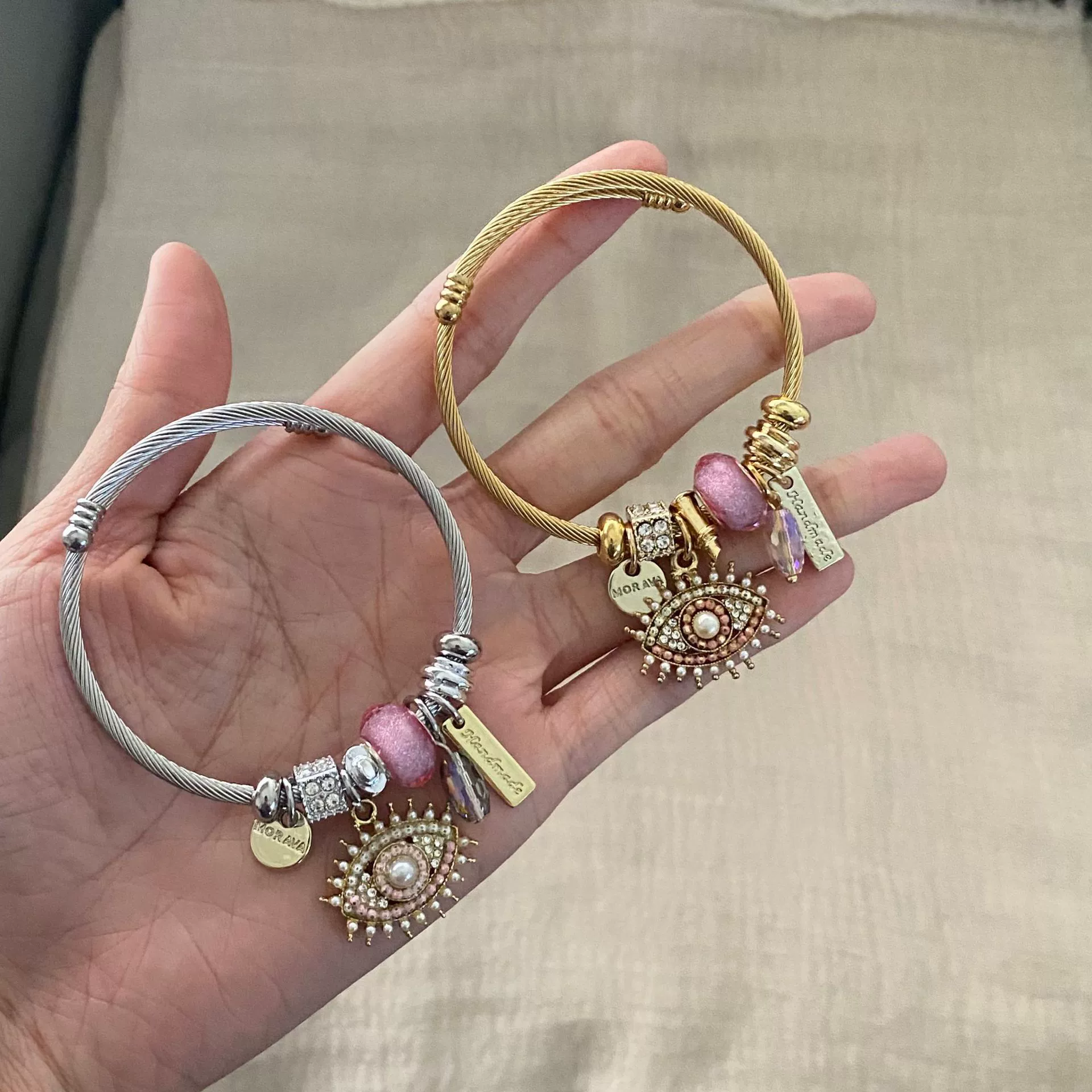 Wholesale Retro Electroplated Stainless Steel Bracelet For Women