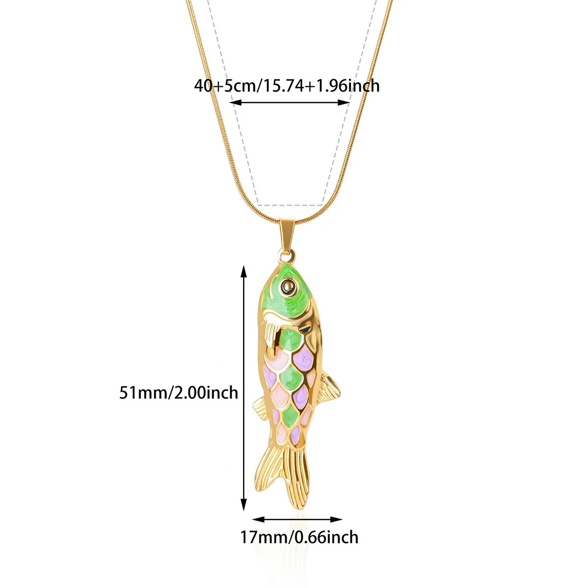 Wholesale Retro Elegant Ocean Style Pearl Shell Koi Conch Pendant Necklace For Women With Gold Plated Titanium Steel And O Word Chain Featuring Animal Zodiac Patterns - Image 10