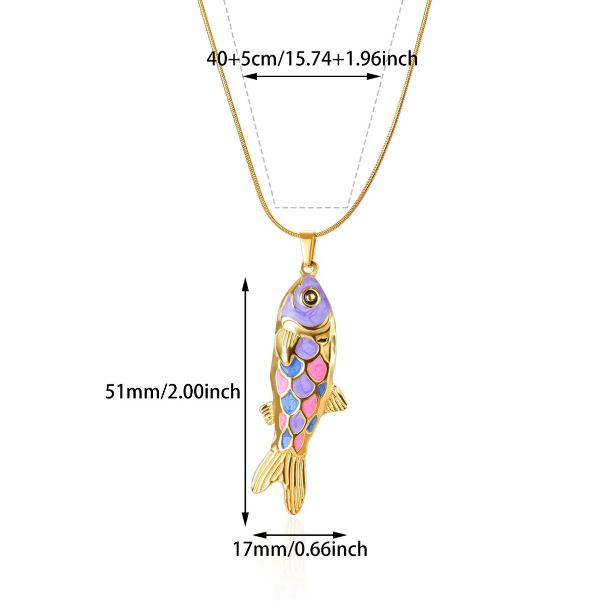 Wholesale Retro Elegant Ocean Style Pearl Shell Koi Conch Pendant Necklace For Women With Gold Plated Titanium Steel And O Word Chain Featuring Animal Zodiac Patterns - Image 8