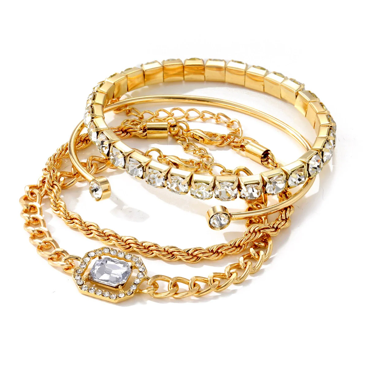 Wholesale Retro Metal Geometric Style Electroplated Unisex Bracelet - Image 6