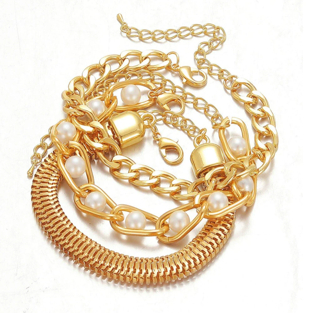 Wholesale Retro Metal Geometric Style Electroplated Unisex Bracelet - Image 8