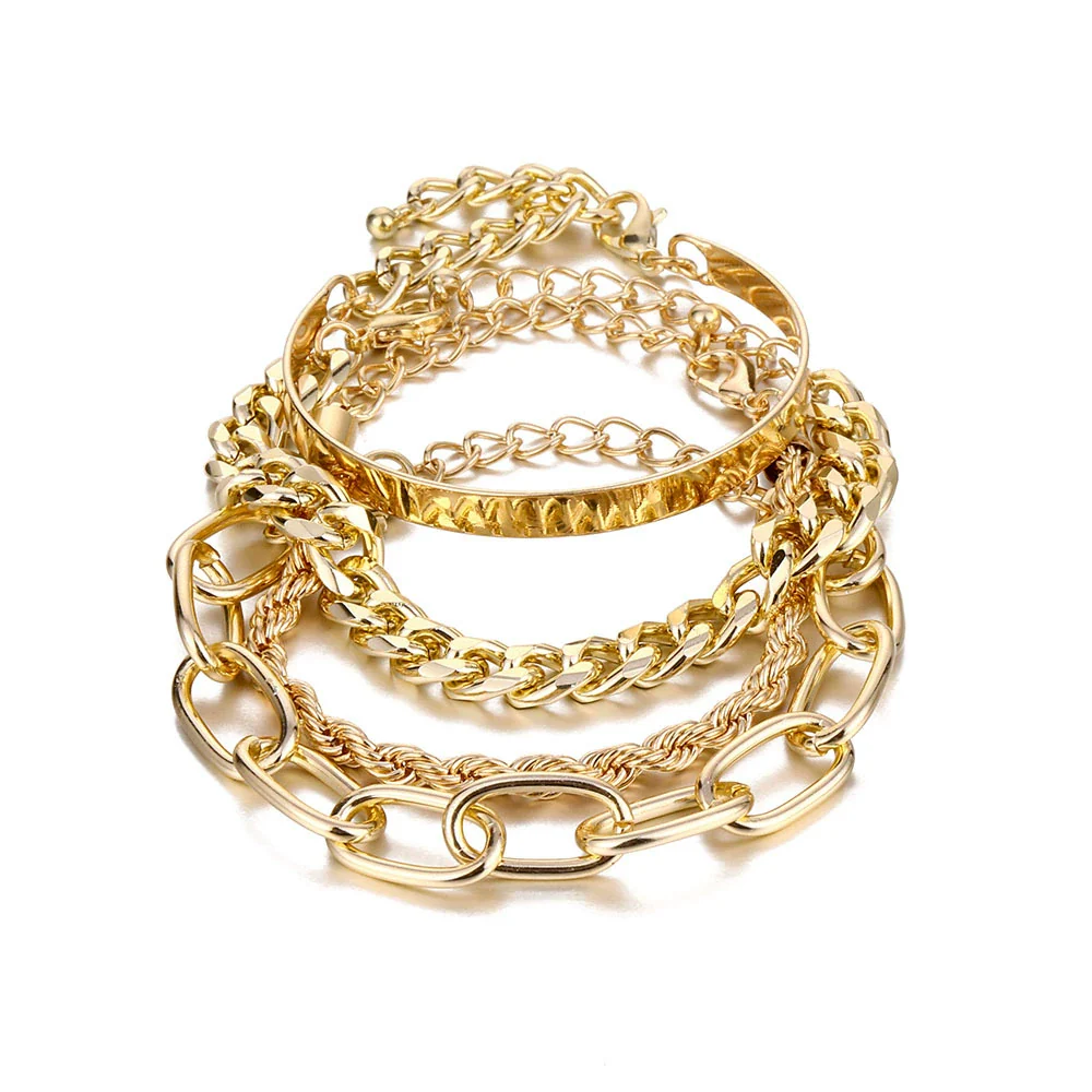 Wholesale Retro Metal Geometric Style Electroplated Unisex Bracelet - Image 9