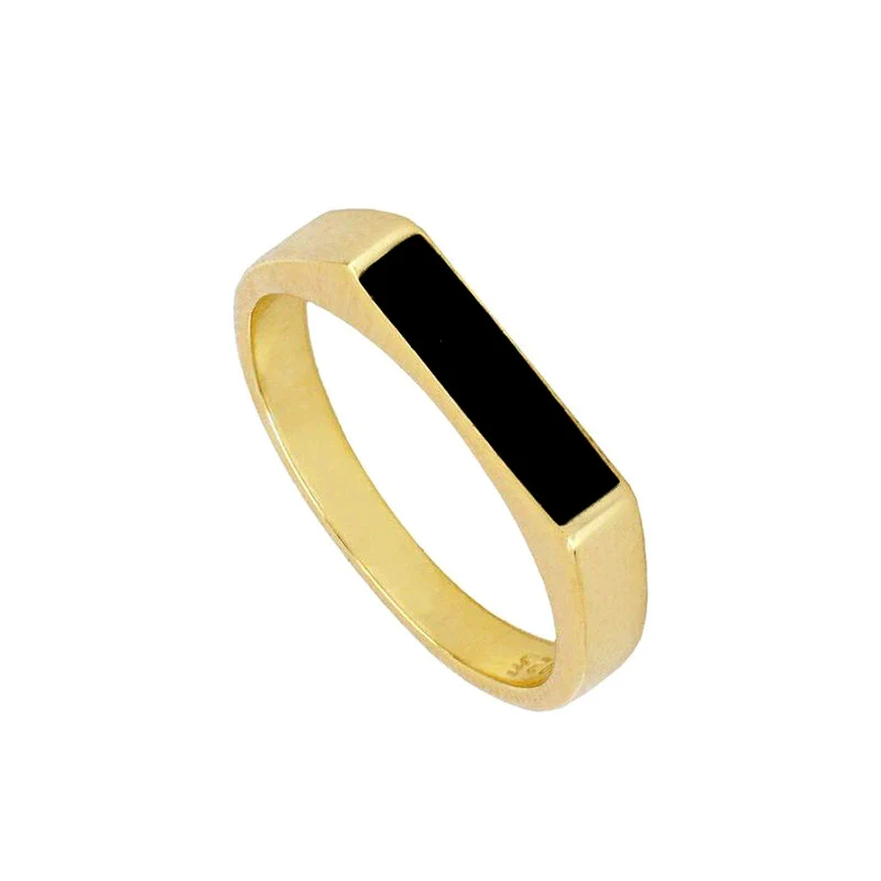 Wholesale Retro Style Geometric Copper Ring For Women With Epoxy And Enamel Electroplating - Image 7