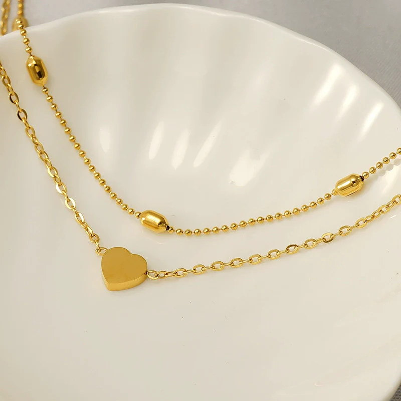 Wholesale Retro Women's 316L Stainless Steel Heart Anklet Jewelry - Image 3