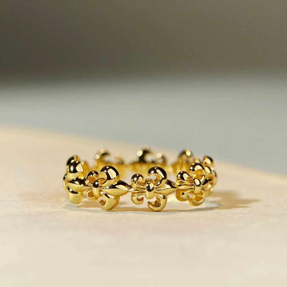 Wholesale Ring 925 Silver Goldplated Geometric Retro Fashion Style For Women - Image 3
