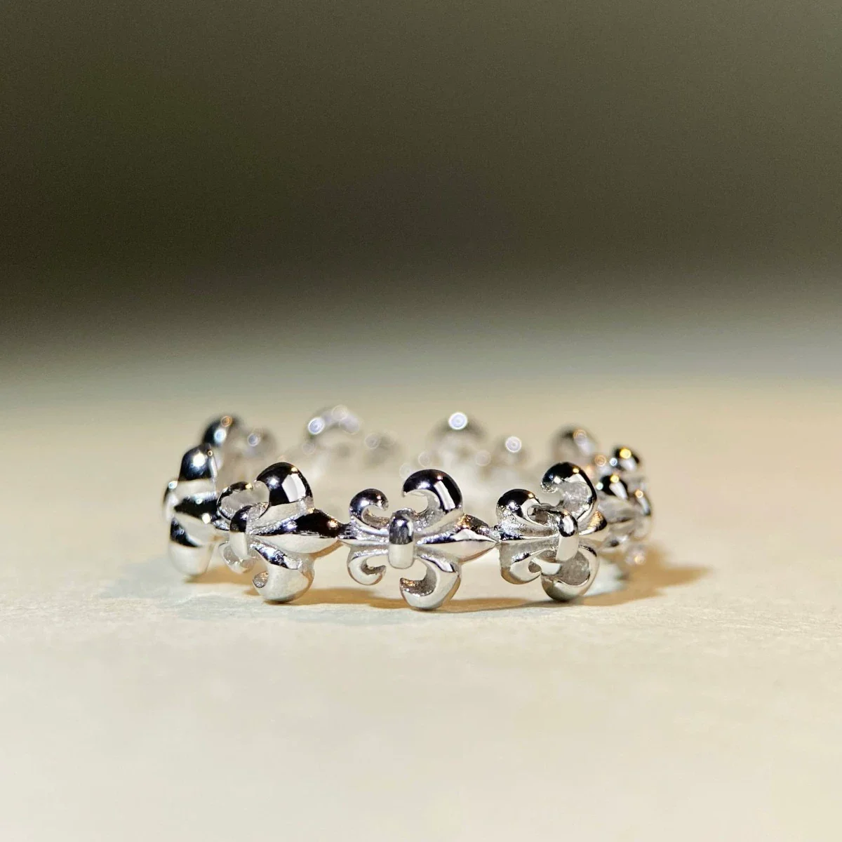 Wholesale Ring 925 Silver Goldplated Geometric Retro Fashion Style For Women - Image 4