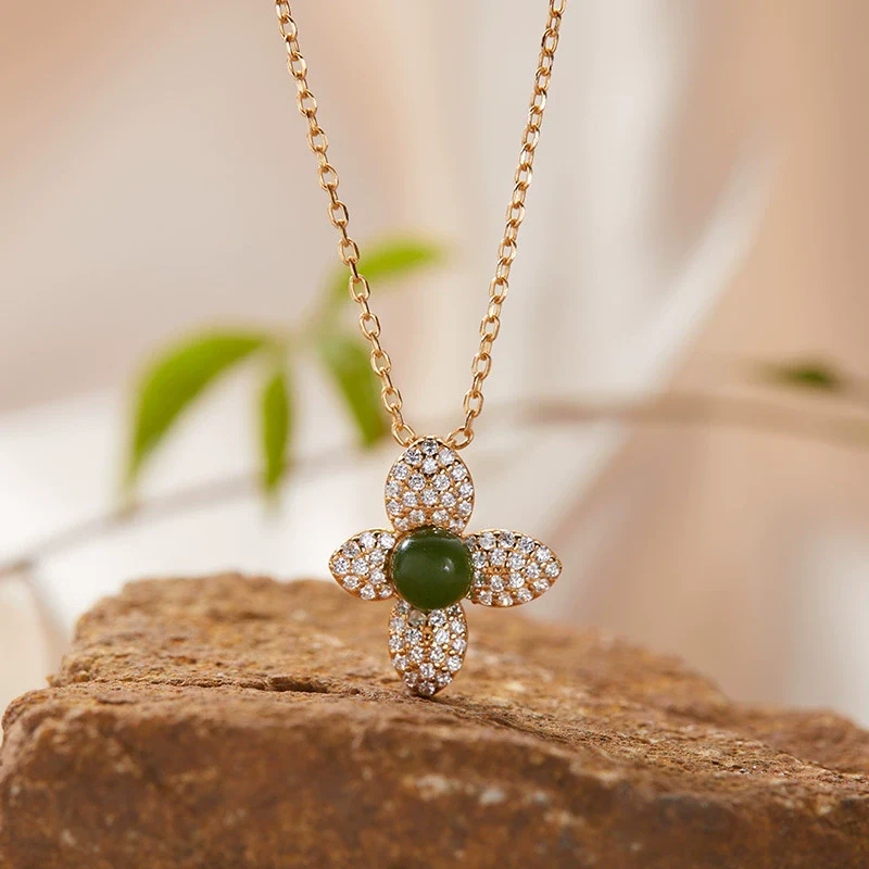 Wholesale Ring 925 Sterling Silver Flower Pattern Light Luxury Design Set With Gems For Women - Image 9