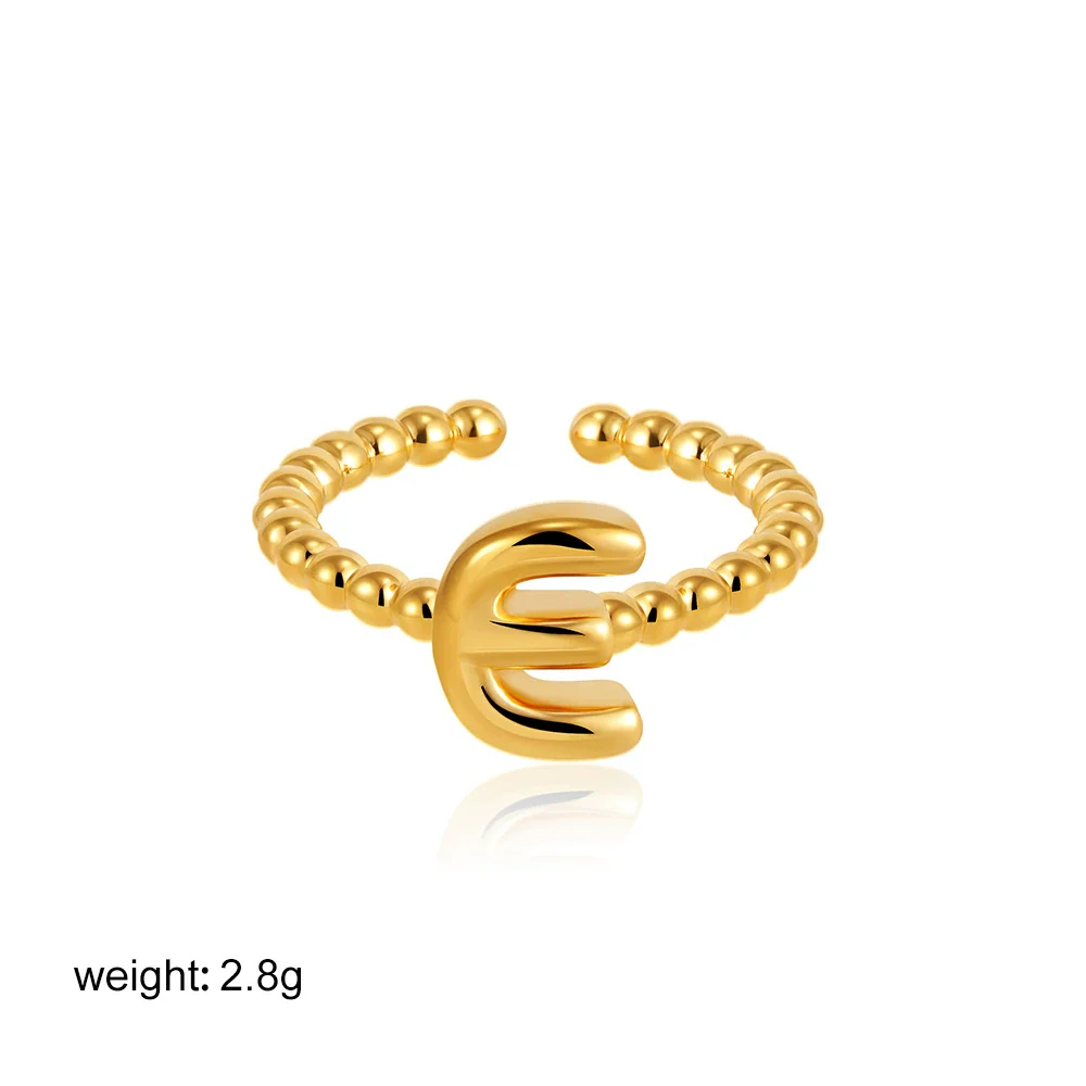 Wholesale Ring Copper Electroplated English Letter Jewelry - Image 10