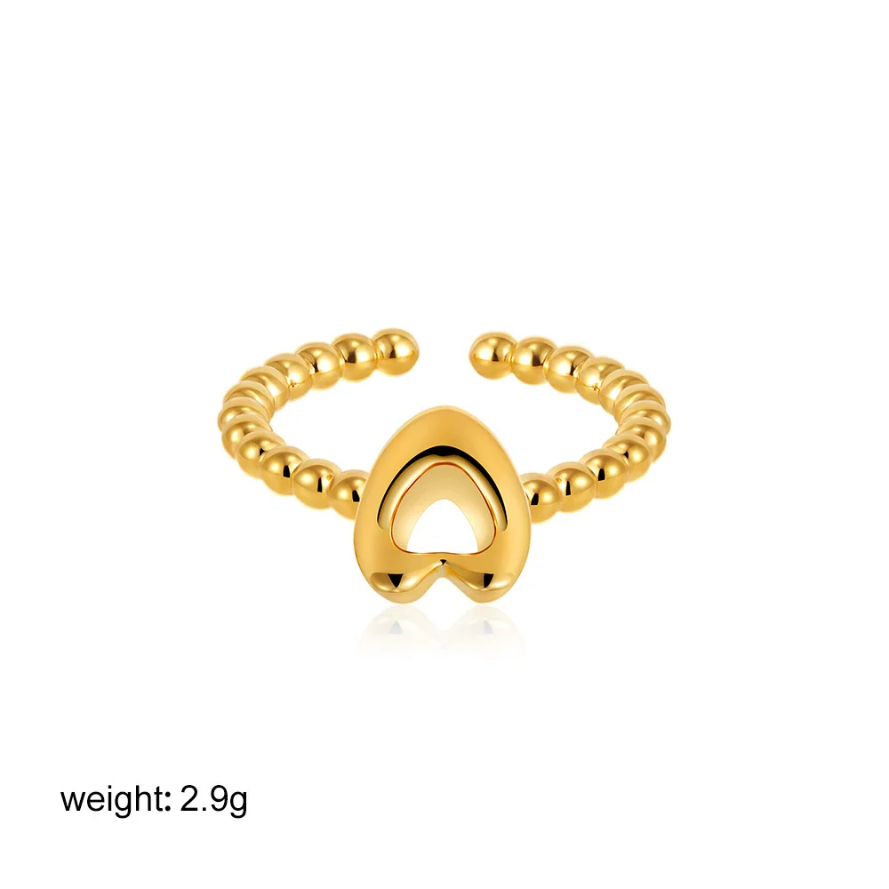 Wholesale Ring Copper Electroplated English Letter Jewelry - Image 6