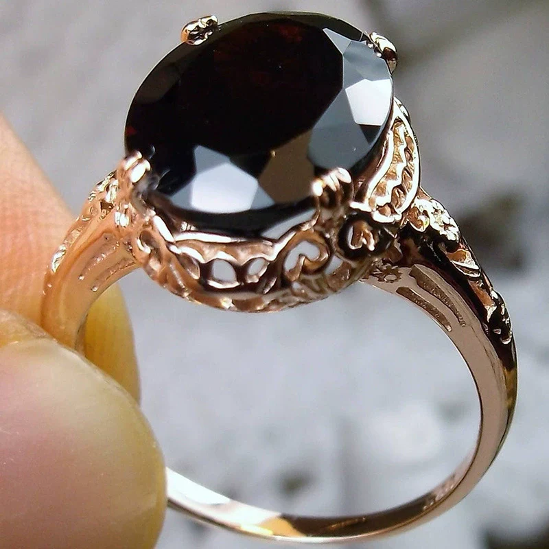 Wholesale Ring Copper Geometric Style Inlaid Zircon Women's - Image 4