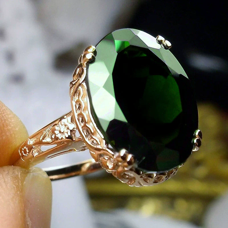 Wholesale Ring Copper Geometric Style Inlaid Zircon Women's - Image 7