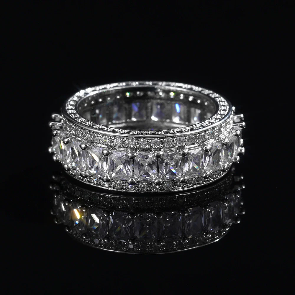 Wholesale Ring Copper Light Luxury Style With Animals Zodiac Pattern Tshaped Square Design - Image 2