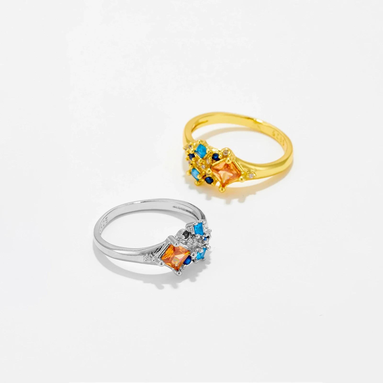 Wholesale Ring Copper Ushape Geometric Fashion Electroplated Platinum 18K Gold For Women - Image 2