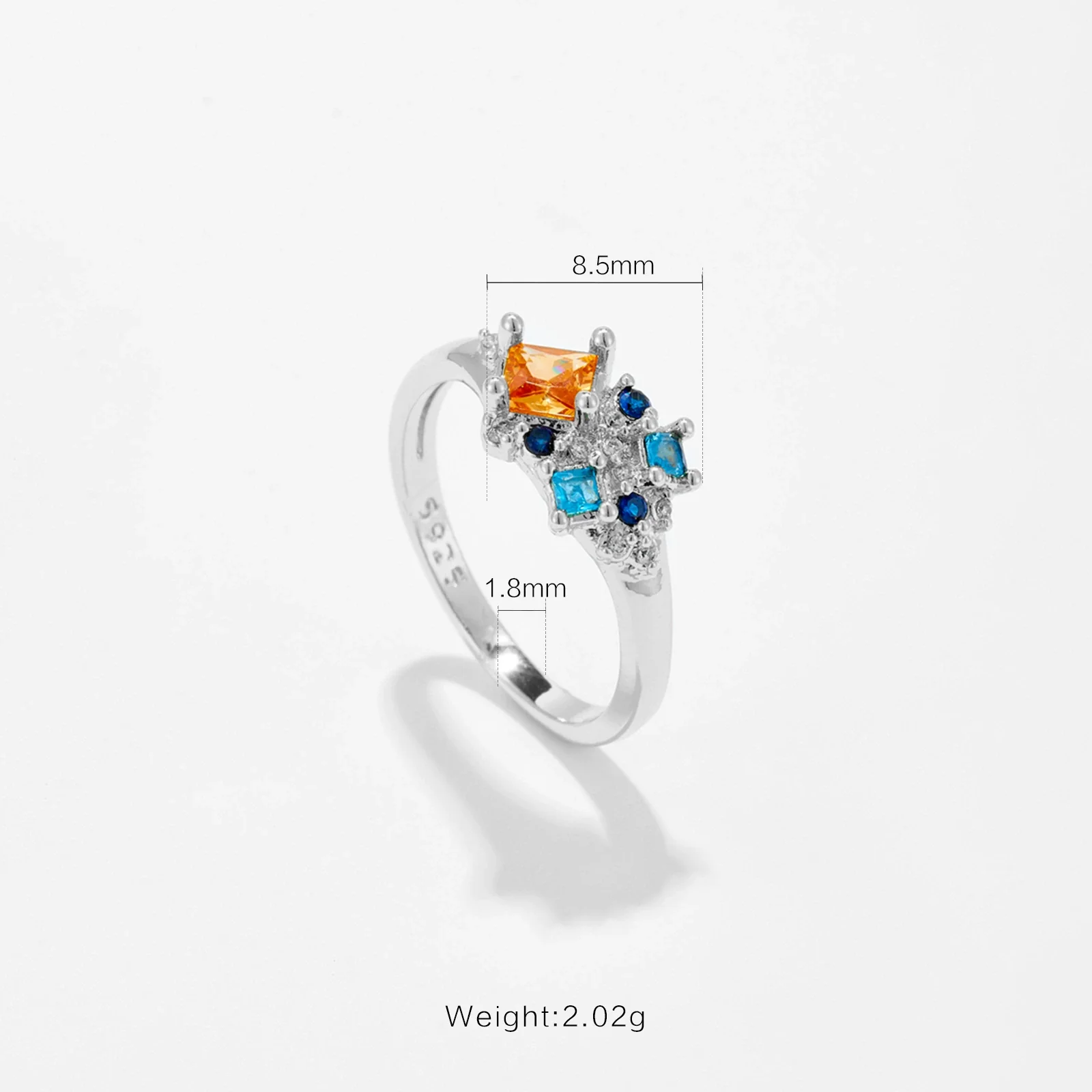 Wholesale Ring Copper Ushape Geometric Fashion Electroplated Platinum 18K Gold For Women - Image 6