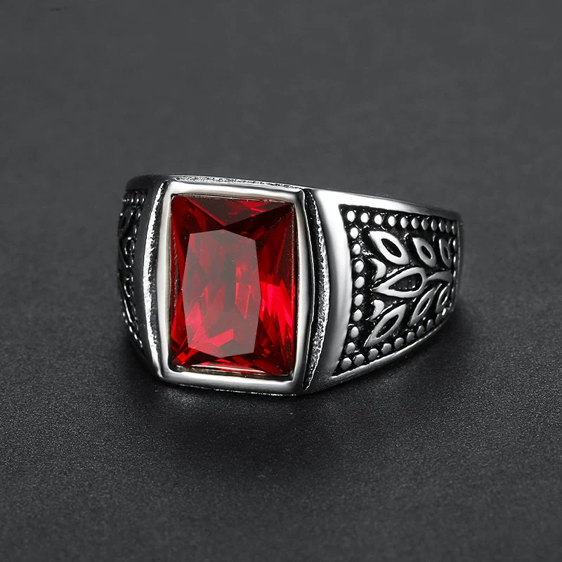 Wholesale Ring Stainless Steel Personality Flower Pattern Polishing Men's Unisex - Image 6