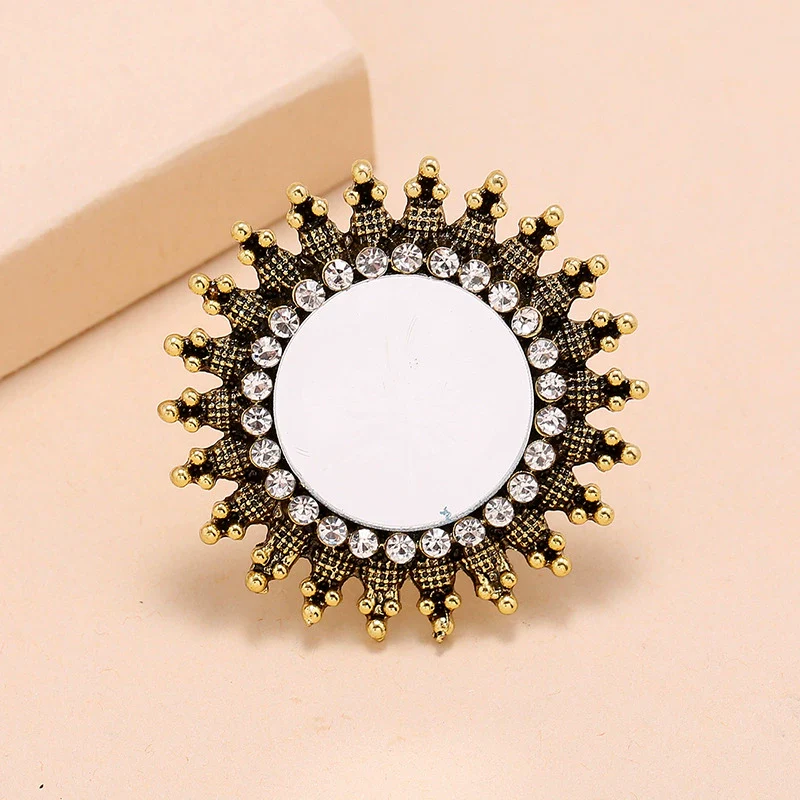Wholesale Ring Zinc Alloy Geometric Electroplating Fashion Simple Trend Retro Personality Exaggerated Creative Opening Adjustable Unisex - Image 2