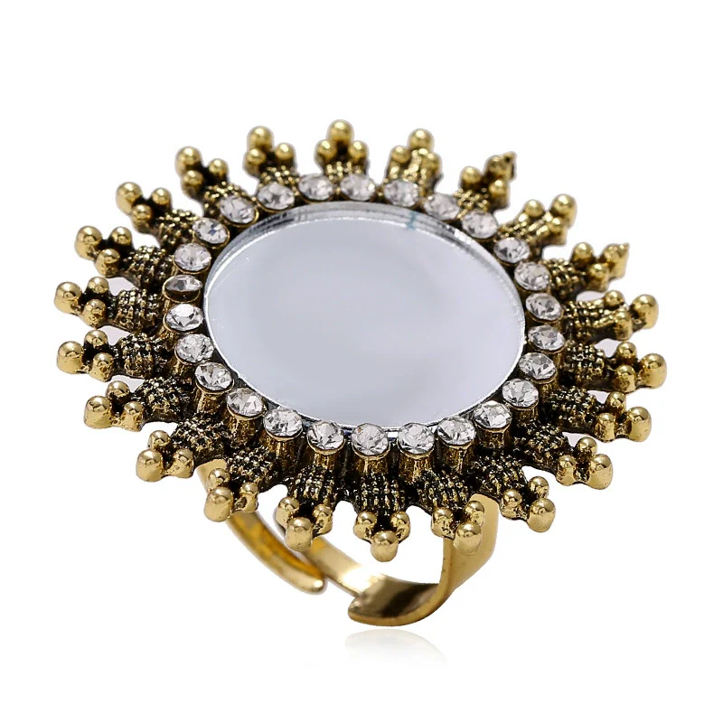 Wholesale Ring Zinc Alloy Geometric Electroplating Fashion Simple Trend Retro Personality Exaggerated Creative Opening Adjustable Unisex - Image 5