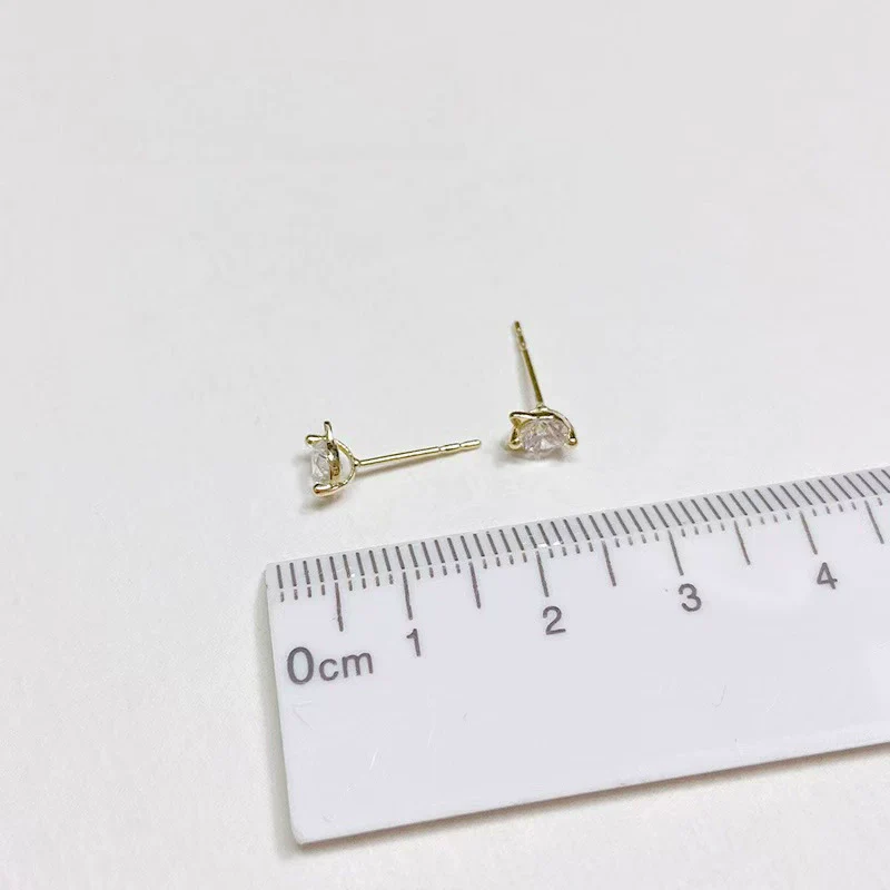 Wholesale S925 Sterling Silver Cat Cartoon Style Earrings Set With Diamonds - Image 3