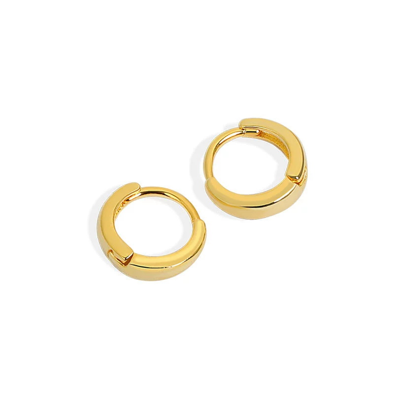 Wholesale S925 Sterling Silver Circle Earbuckle Earrings Ins Nordic Style - Image 5