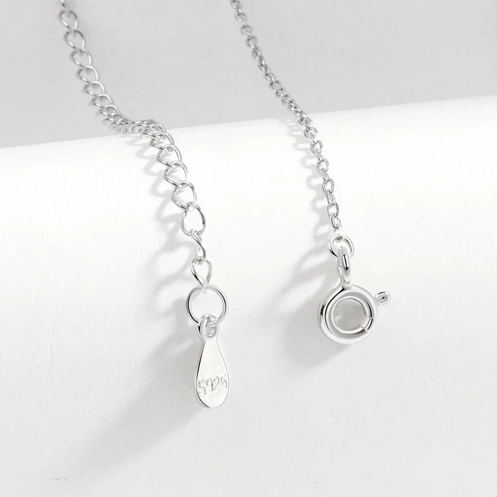 Wholesale S925 Sterling Silver Geometric Owl Pendant Necklace For Women - Image 4