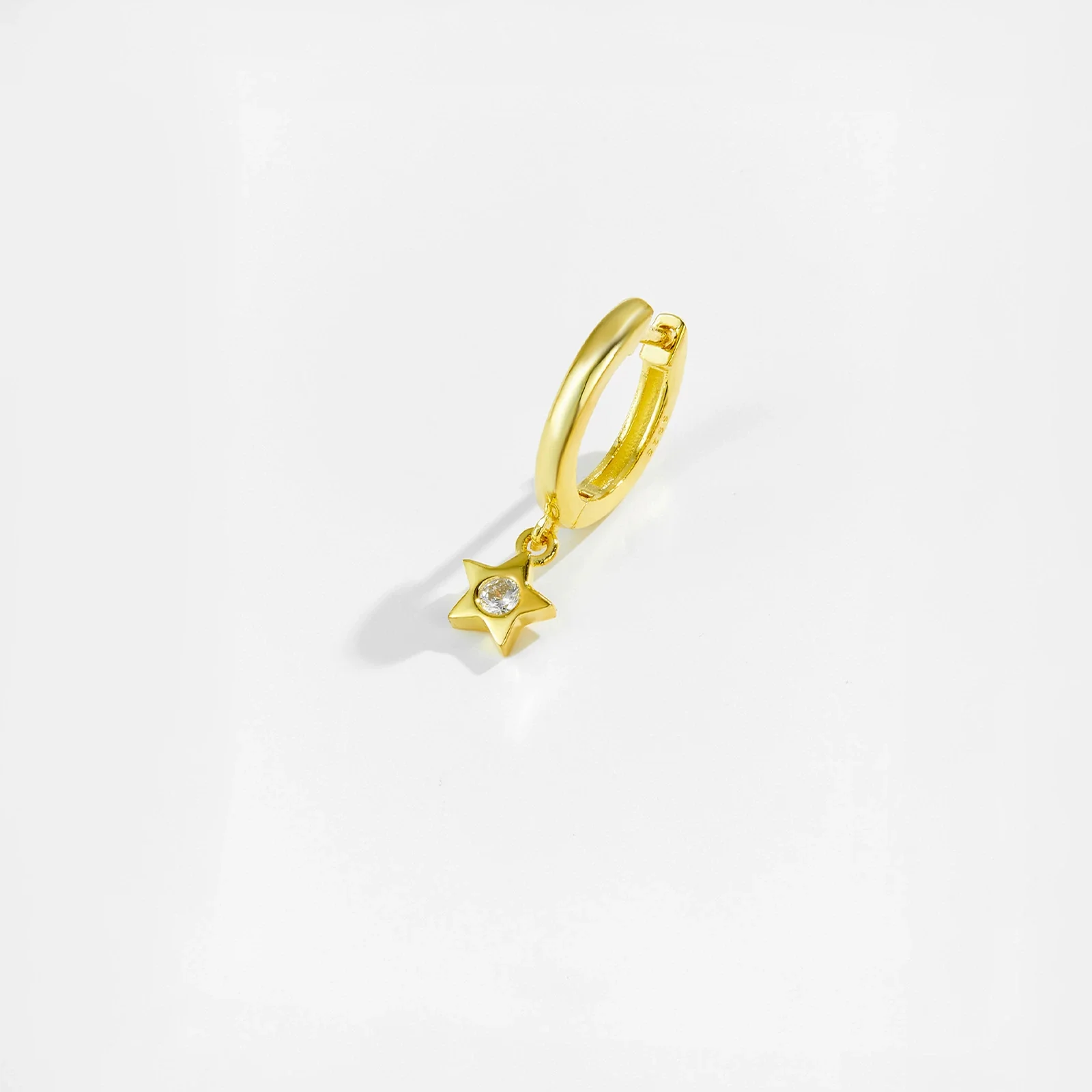 Wholesale S925 Sterling Silver Women's Irregular Design Earring With Platinum And 18K Gold Electroplating - Image 2