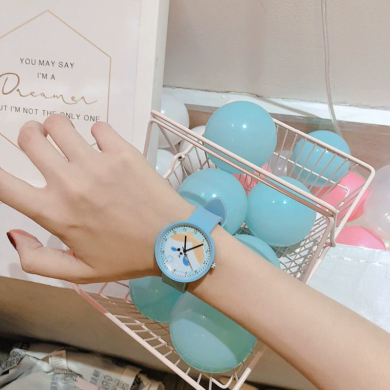 Wholesale Silicone Alloy Watch For Girls Cartoon Style Round Dial - Image 2