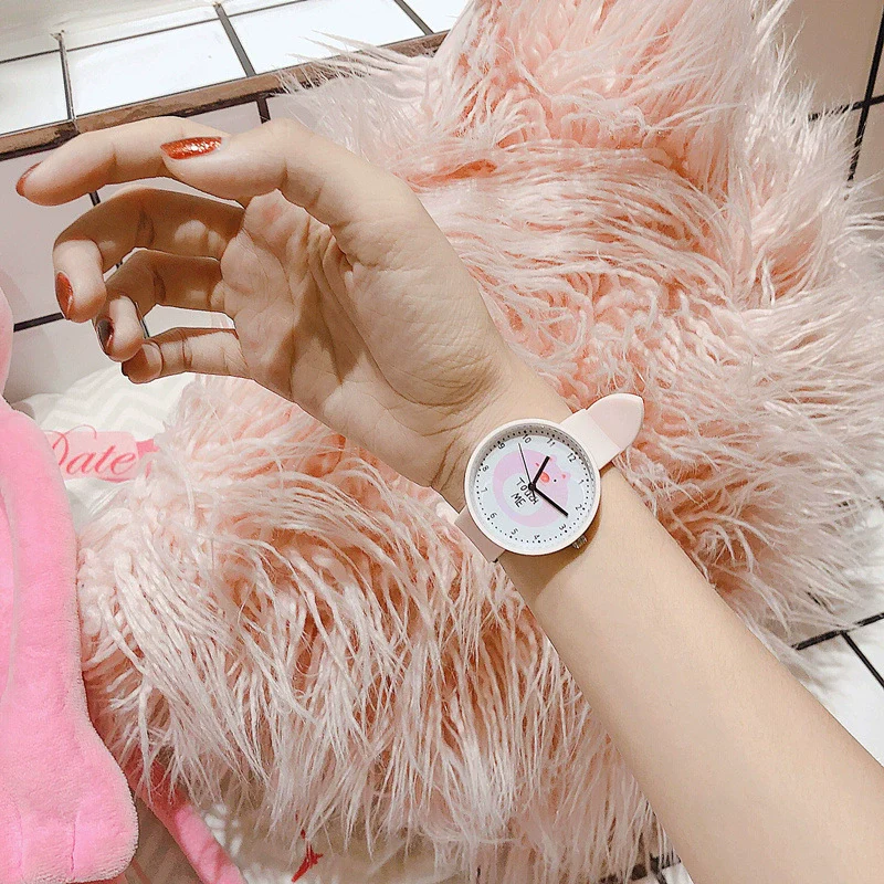 Wholesale Silicone Alloy Watch For Girls Cartoon Style Round Dial - Image 3