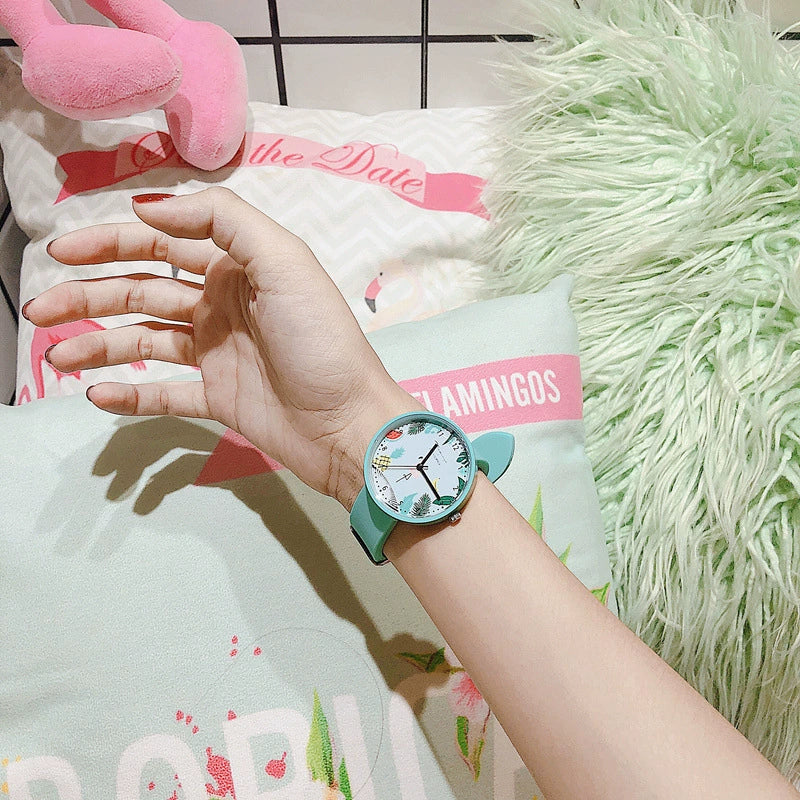Wholesale Silicone Alloy Watch For Girls Cartoon Style Round Dial - Image 7
