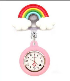 Wholesale Silicone Luminous Hanging Watch With Round Dial For Adult Medical Workers Casual Style - Image 36