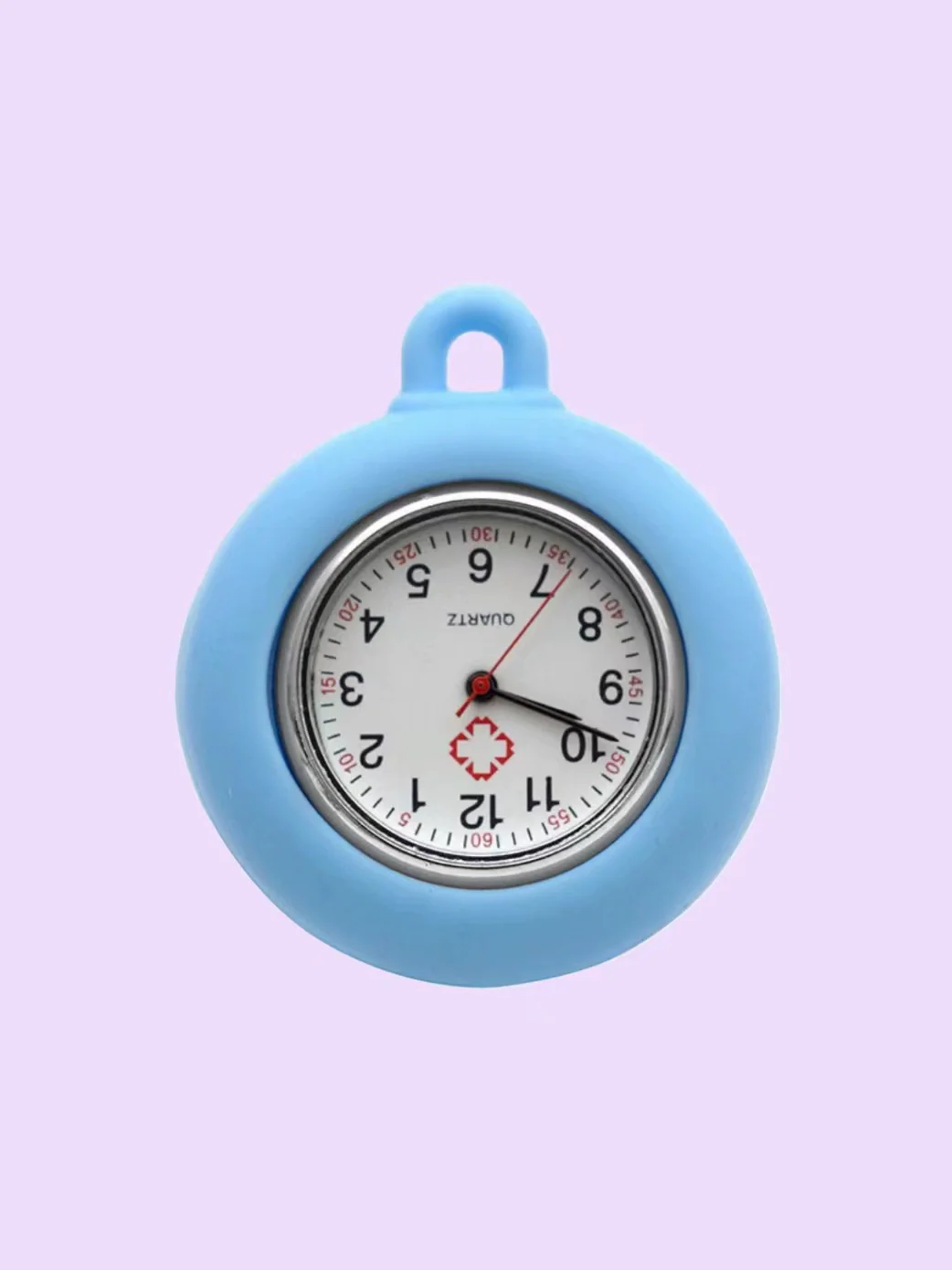 Wholesale Silicone Round Luminous Pocket Watch For Students Alloy Case Quartz Movement - Image 10