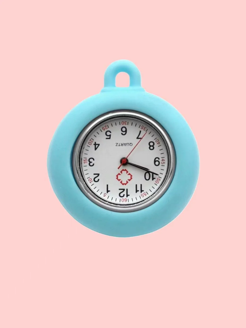 Wholesale Silicone Round Luminous Pocket Watch For Students Alloy Case Quartz Movement - Image 11