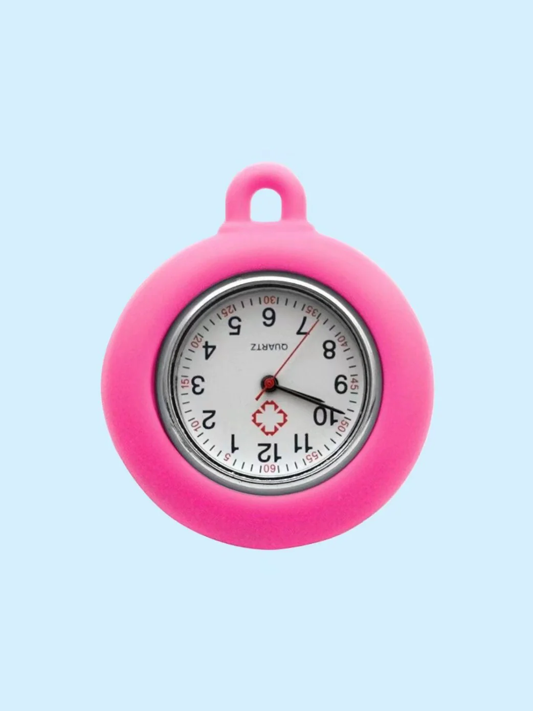 Wholesale Silicone Round Luminous Pocket Watch For Students Alloy Case Quartz Movement - Image 14